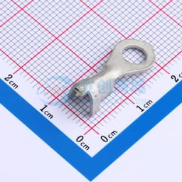 闭环形舌形端子，18 - 14 AWG，#10螺柱尺寸，5 mm螺柱直径，开口桶形，直型，镀锡，无绝缘缩略图