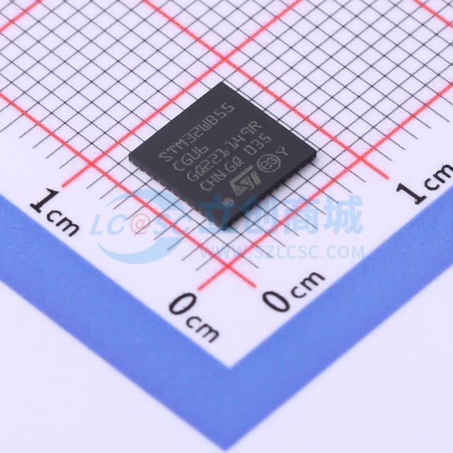 超低功耗双核64 MHz Arm Cortex-M4 + 32MHz Cortex-M0+ MCU，具有1 MB Flash存储器、蓝牙5, 802.15.4、USB、LCD和AES-256实物图