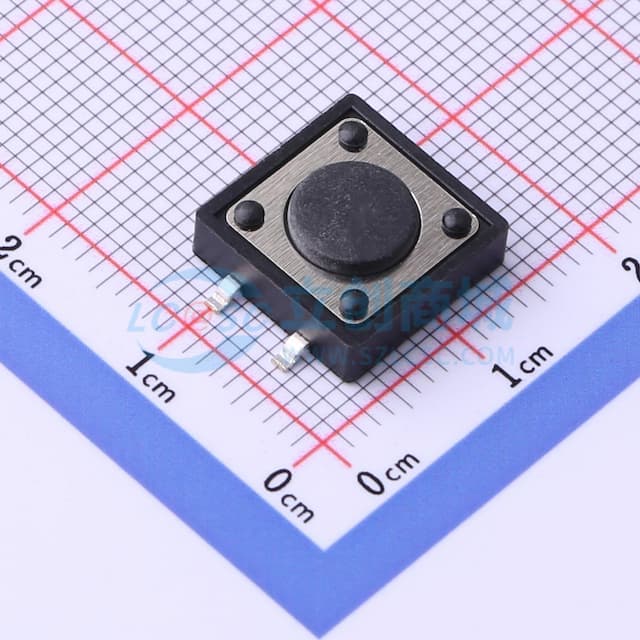 轻触开关12*12*4.3H-JT 250gf编带实物图