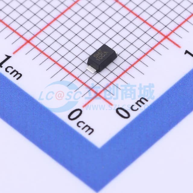 双向TVS 10V截止 峰值浪涌电流：11.8A实物图