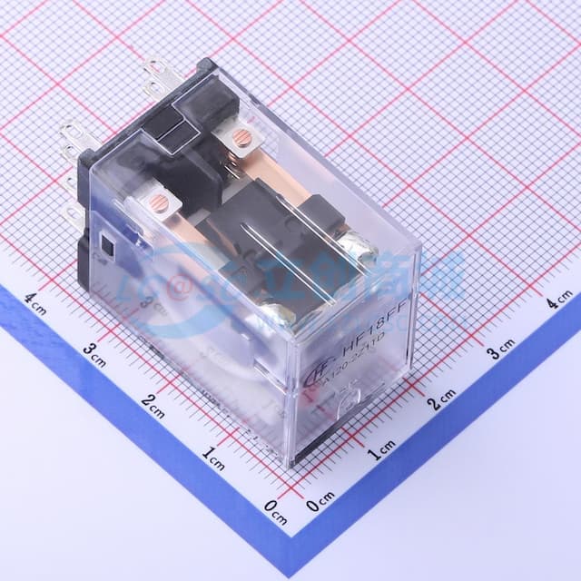 小型中功率120V继电器 双刀双掷实物图