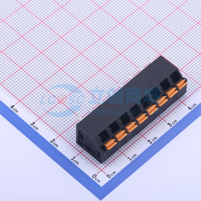 【插件】1x8P 5mm 每排P数:8 排数:1实物图