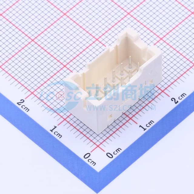 2x6P 间距:2.5mm 直插 系列:XAD实物图