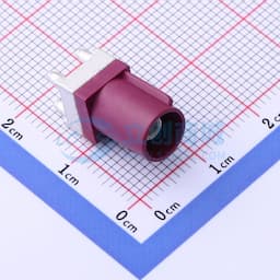 枣红色 FAKRA连接器,公头立式板端缩略图