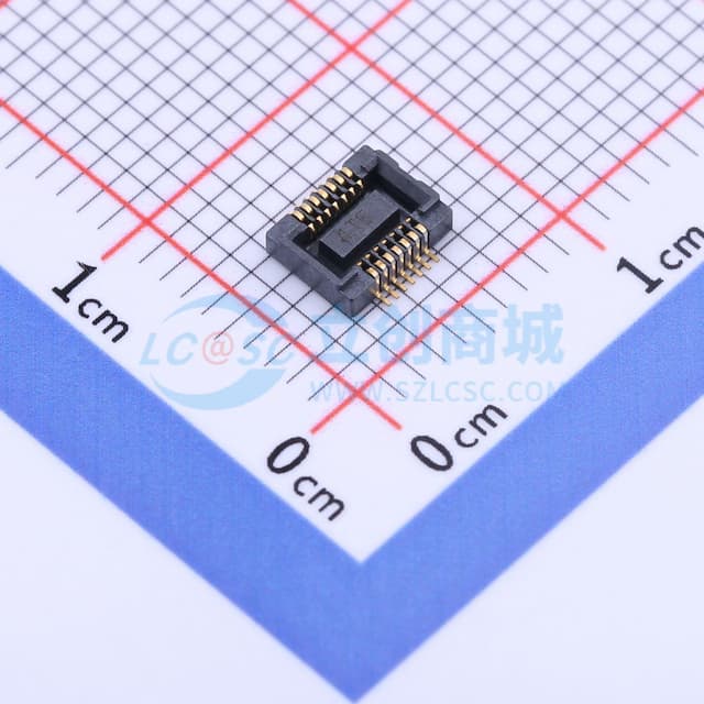 间距:0.4mm PIN:14P 母 立贴实物图
