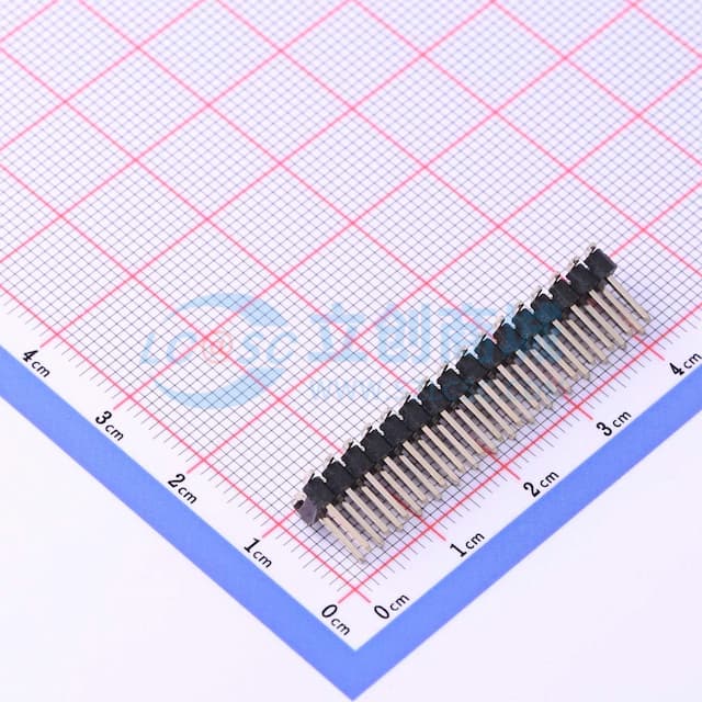 黑色 2x16P 间距:2.54mm 方针 立贴实物图