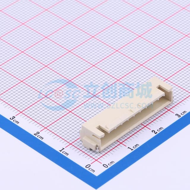 1x11P 间距:2.54mm 卧贴实物图