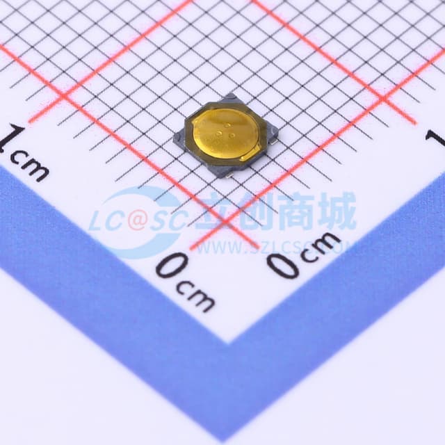 轻触开关3.7*3.7*0.35H-J 180gf 带三点编带实物图