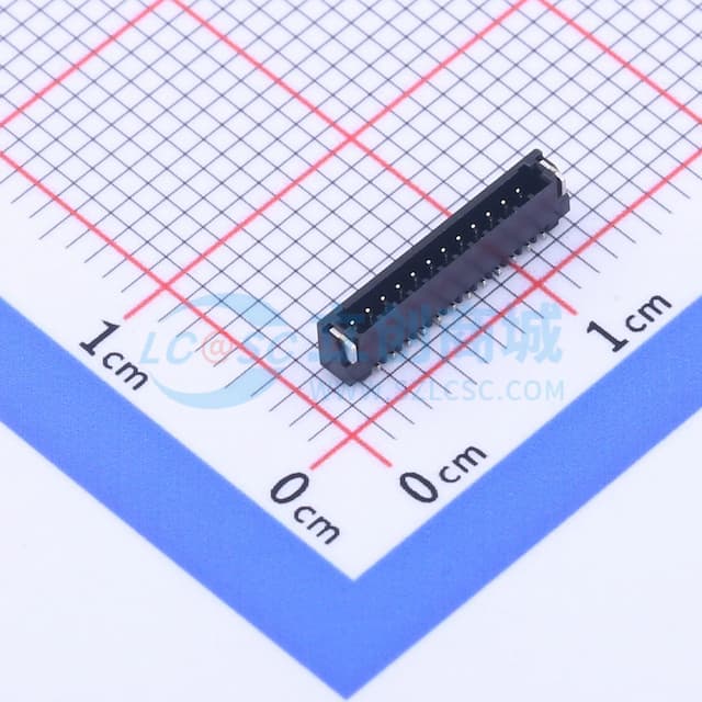 1x12P 间距:0.8mm 卧贴实物图