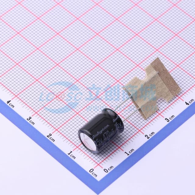 【插件】470uF ±20% 25V实物图