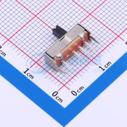 4脚3三档位SS13D07VG2 1P3T立式拨动开关,柄长4mm缩略图