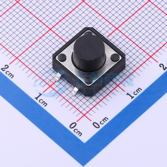 12*12*7.5mm 立贴 轻触开关实物图