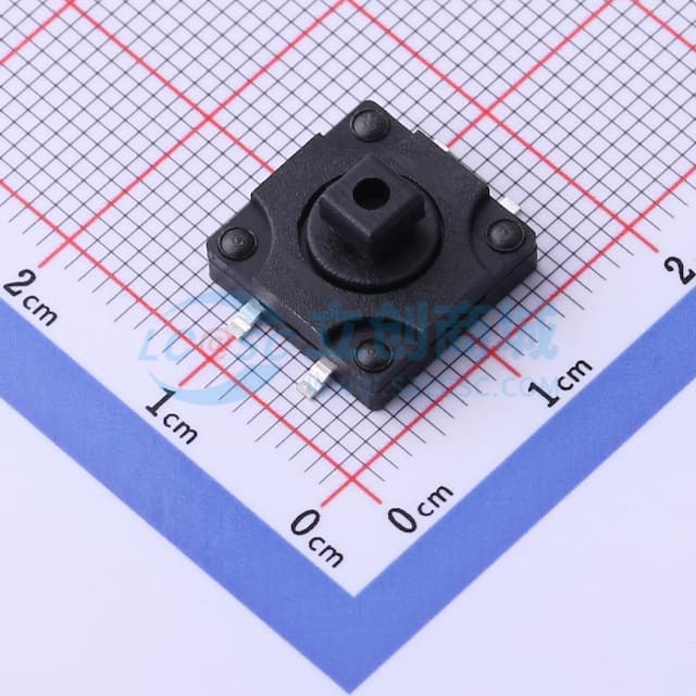 12*12*7.3mm 立贴 轻触开关实物图