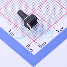 轻触开关4.5*4.5*8.0四脚插件正按圆柄按键180gf缩略图