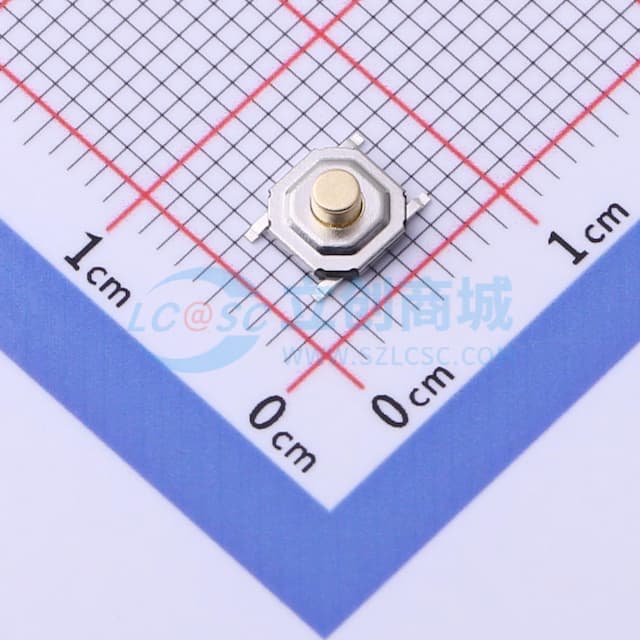 5.2*5.2*2.3mm 立贴 轻触开关实物图
