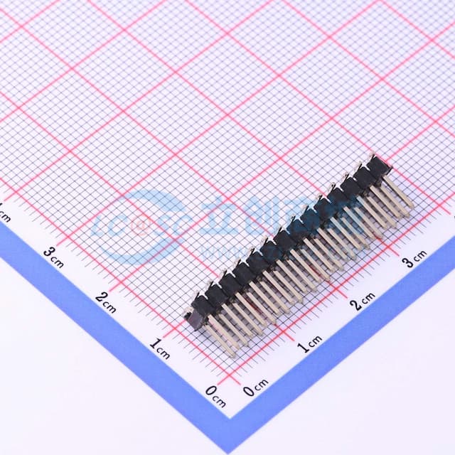 黑色 2x14P 间距:2.54mm 方针 立贴实物图