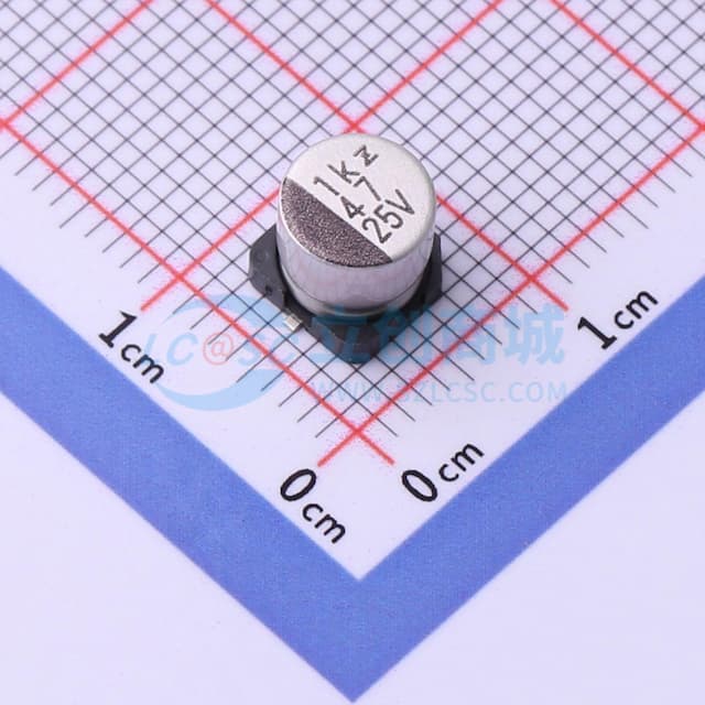 47uF ±20% 25V实物图