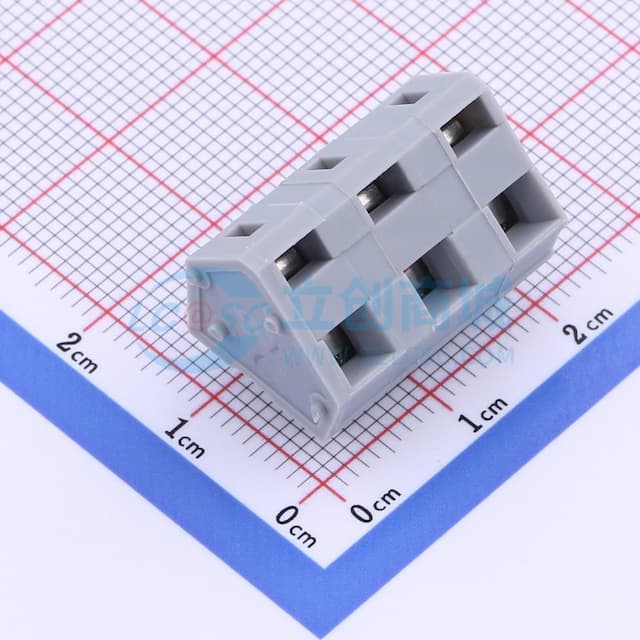 【插件】1x3P 7.5mm 每排P数:3 排数:1实物图