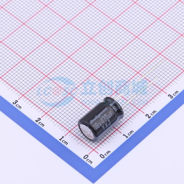 【插件】470uF ±20% 16V实物图