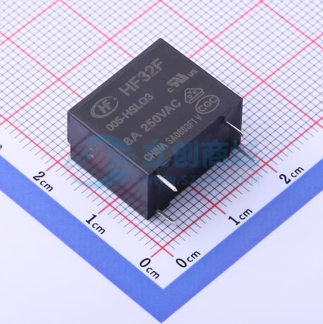 超小型中功率5V继电器 单刀单掷-常开 【插件】实物图