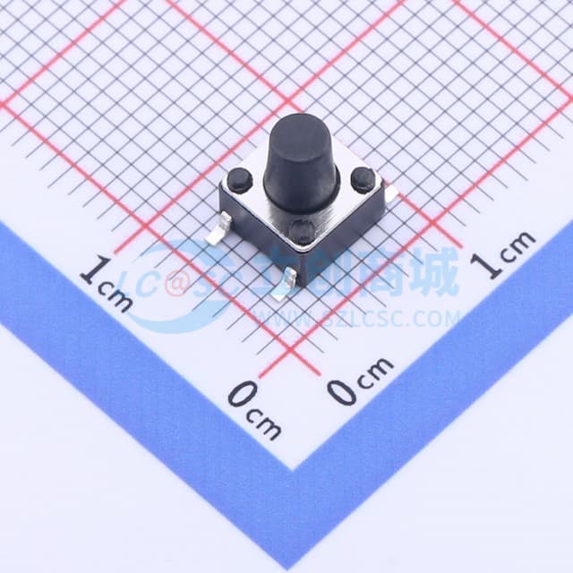 6*6*7.5mm 立贴 轻触开关实物图