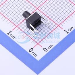 轻触开关4.5*4.5*6.0四脚插件正按圆柄按键180gf缩略图