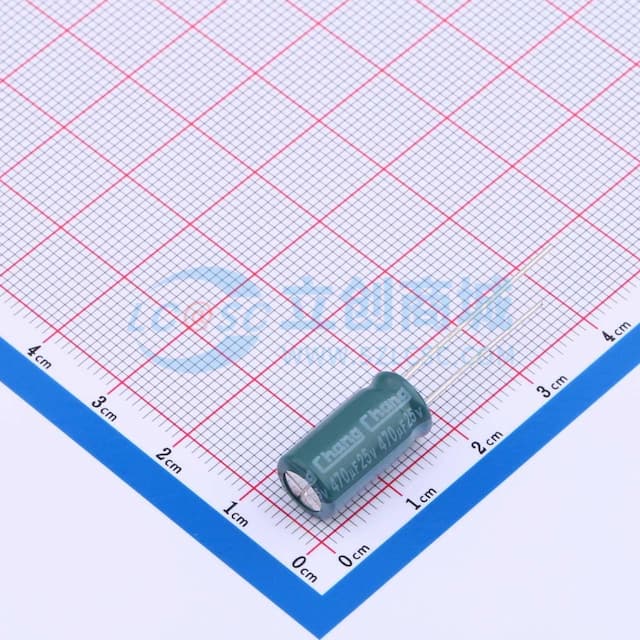 470uF ±20% 25V实物图