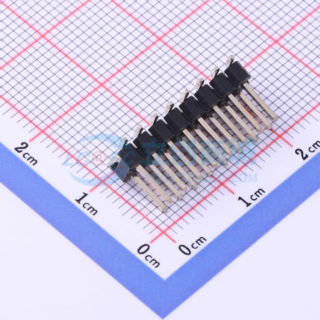 黑色 2x8P 间距:2.54mm 方针 立贴实物图