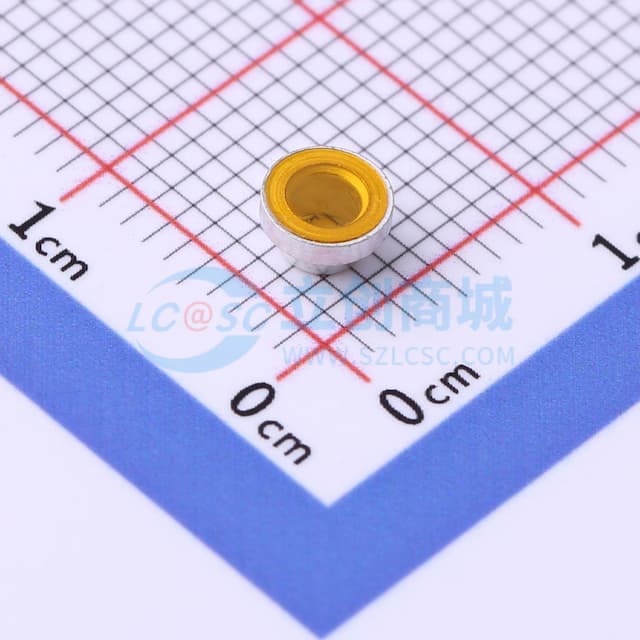 雄和远景，电路板表贴圆螺母柱，光孔2.2Xφ4.35X1+1.4，铁镀锡，编带装实物图