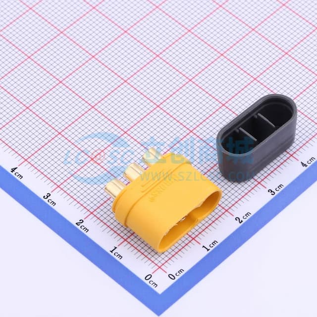 【焊接辅料】两件套 AMASS(艾迈斯)焊线式带护套 航模电机控制器连接器插头MR60-M.G.Y实物图