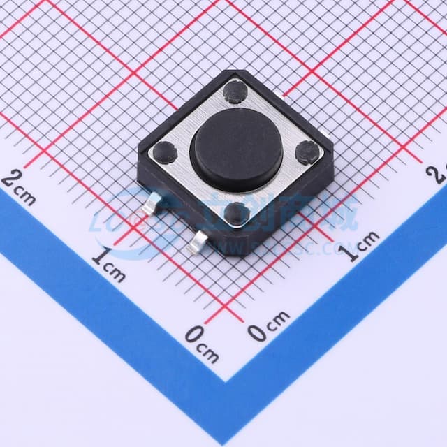 12*12*4.5mm 立贴 轻触开关实物图
