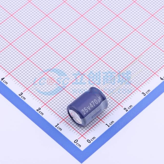 470uF ±20% 25V实物图