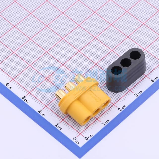 【焊接辅料】两件套 AMASS(艾迈斯)焊接注塑型 3PIN 接头，MR60-F.G.Y实物图