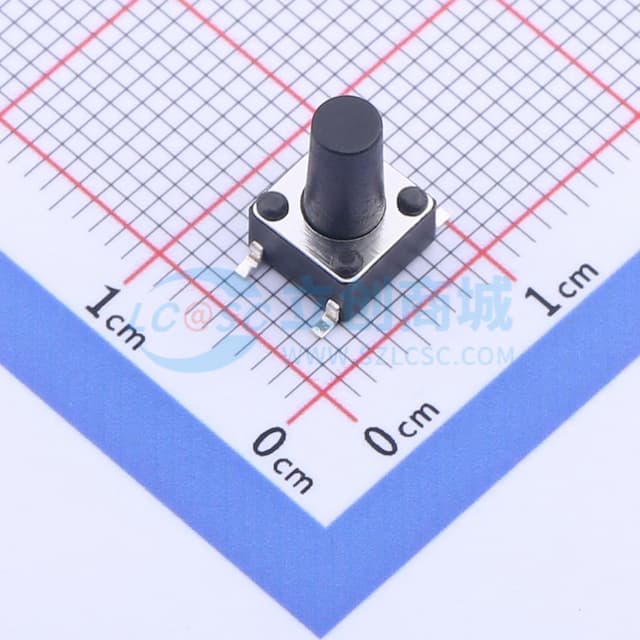 6*6*10mm 立贴 轻触开关实物图