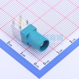 水蓝色 FAKRA连接器,公头卧式板端缩略图