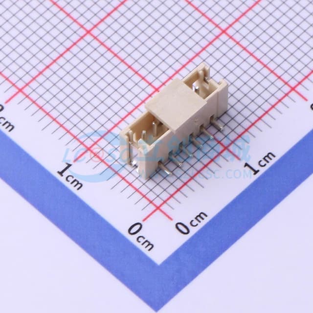 1x6P 间距:1.5mm 立贴 系列:ZH实物图