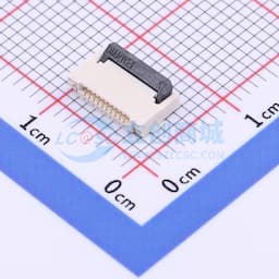 翻盖式 双侧触点/上下接 P数:10P 间距:0.5mm缩略图