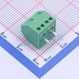 1x2P 5.08mm 直插 排数:1 每排P数:2【插件】缩略图