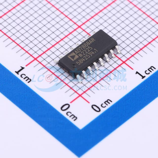 2.7 V至5.25 V、微功耗、8通道、125 kSPS、12位ADC，采用16引脚TSSOP封装实物图