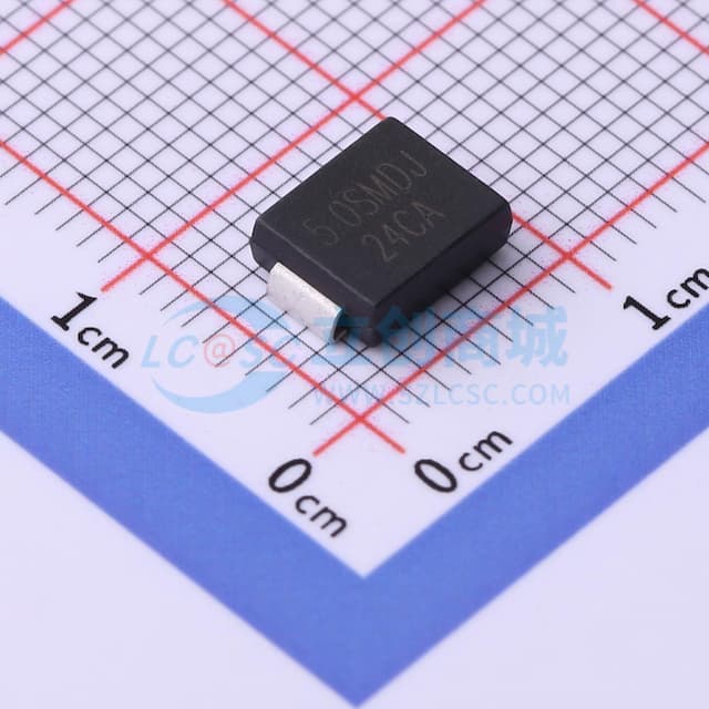双向TVS 24V截止 峰值浪涌电流：129A@10/1000us实物图