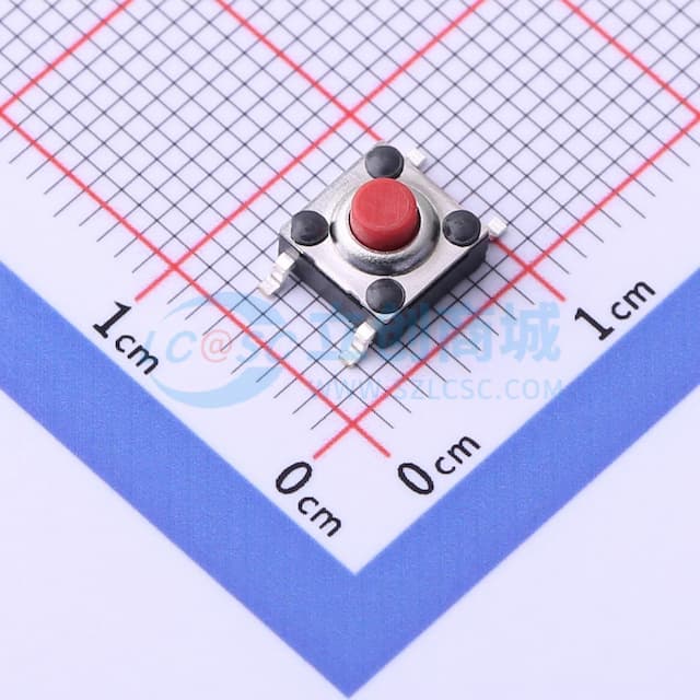 6*6*4.3mm 立贴 轻触开关实物图