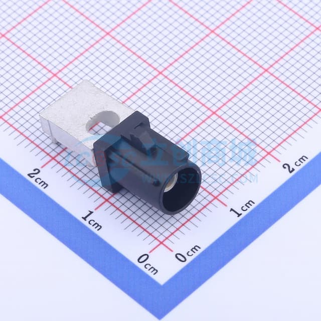 黑色 FAKRA连接器,公头沉板式,实物图