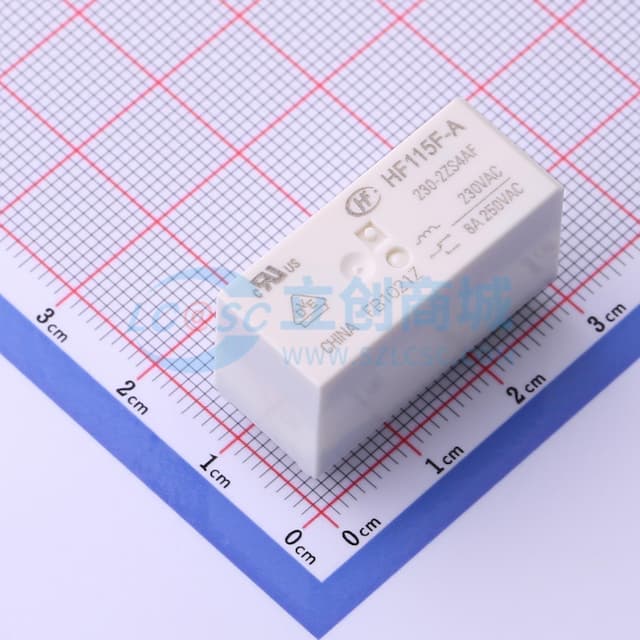 小型大功率交流230V继电器 双刀双掷 【插件】实物图