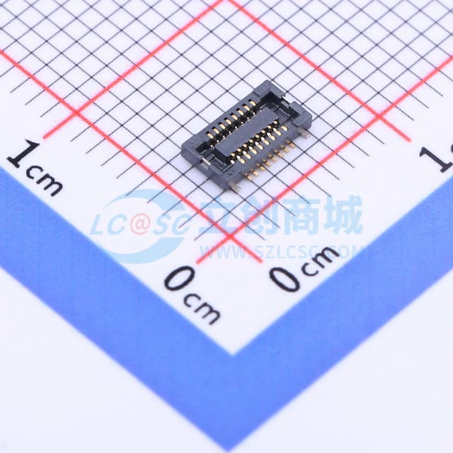 PIN:16P 间距:0.4mm 立贴实物图