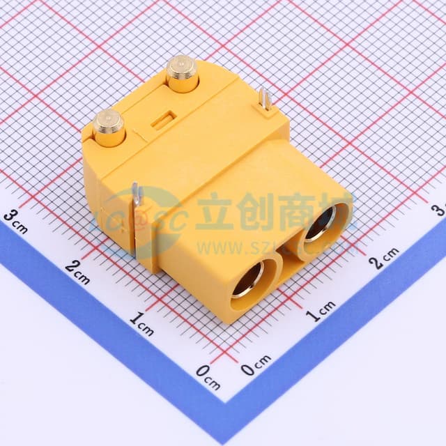 【插件】AMASS(艾迈斯)板卧式注塑型 2PIN 接头XT90PW-F.G.Y实物图