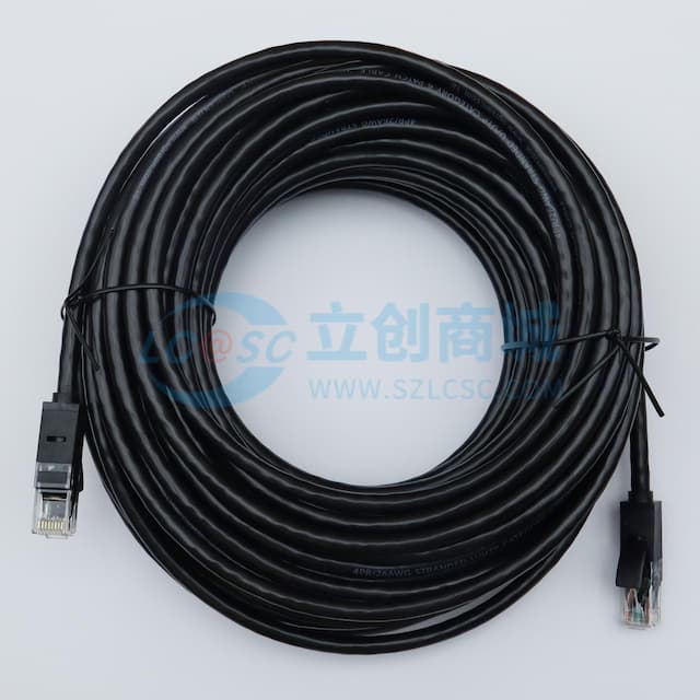 UGREEN(绿联)六类网线 千兆高速宽带线 CAT6类网络工程家用电脑监控跳线 8P8C双绞线非屏蔽 带十字架 20米 黑色20166实物图