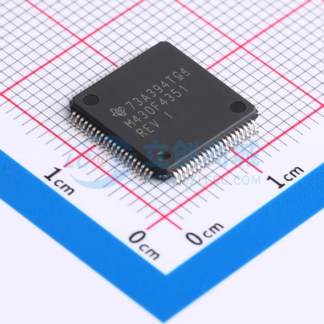 具有 16KB 闪存、512B SRAM、比较器、SPI/UART 和 160 段 LCD 的 8MHz MCU实物图