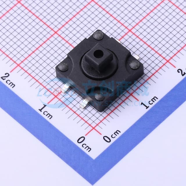 12*12*7.3mm 立贴 轻触开关实物图