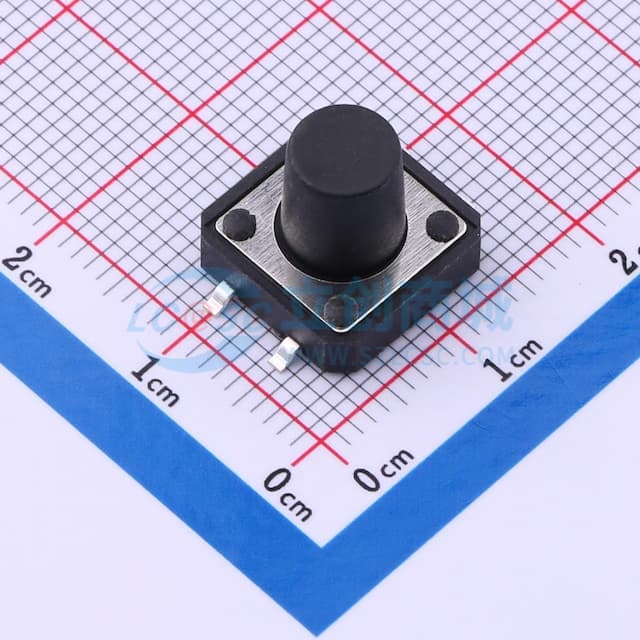 12*12*10.5mm 立贴 轻触开关实物图