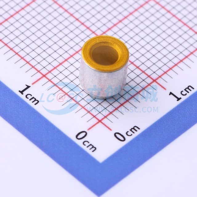 雄和远景，电路板表贴圆螺母柱，光孔3.3Xφ6X5+1.4，铁镀锡，编带装实物图